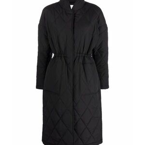 ba&sh Black Quilted Coat